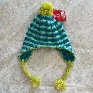 BRAND NEW!! The North Face earflap knit beanie hat | Youth small